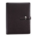 Black Grained Look Pad Holder w/ Strap (7.5"x4.9")